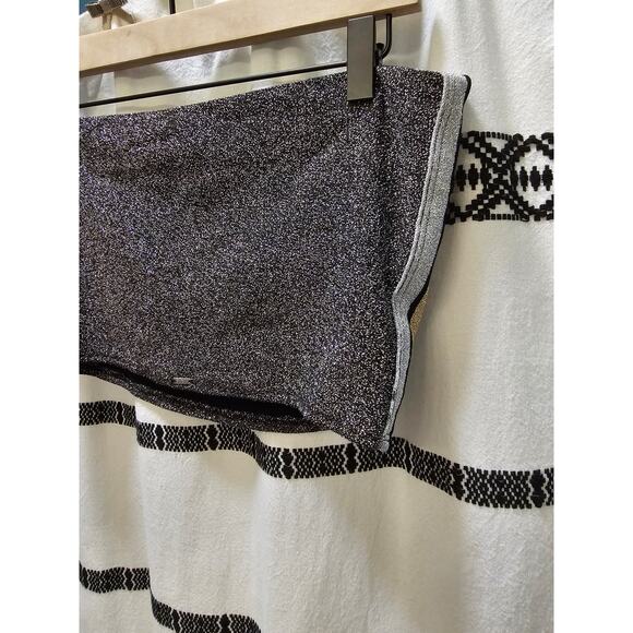 NWT Victoria's Secret PINK glittery sparkle striped unlined bandeau crop top L - Picture 8 of 10